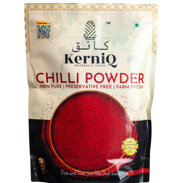 kerniq kashmiri chilli powder 1kg, hand made, lal mirchi powder, with natural oils, 100% pure , highly aromatic chilli